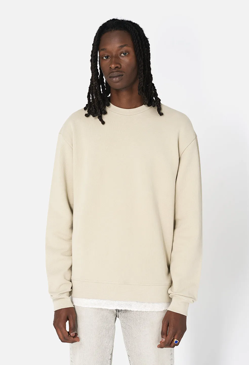 Oversized Crewneck Pullover / Ceramic