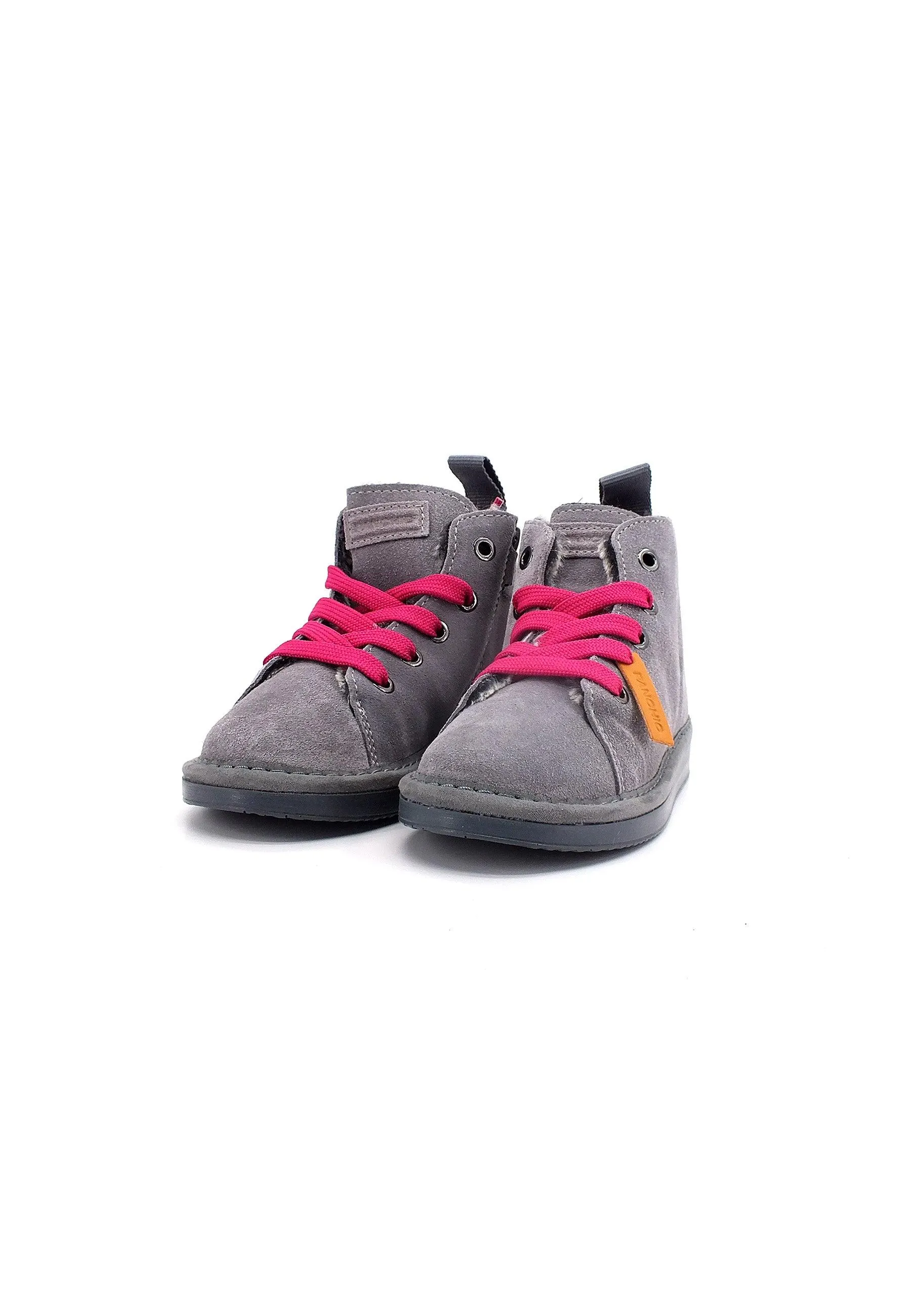 PAN CHIC Ankle Boot Sneaker Pelo Bimbo Grey Fuchsia P01B1400200006