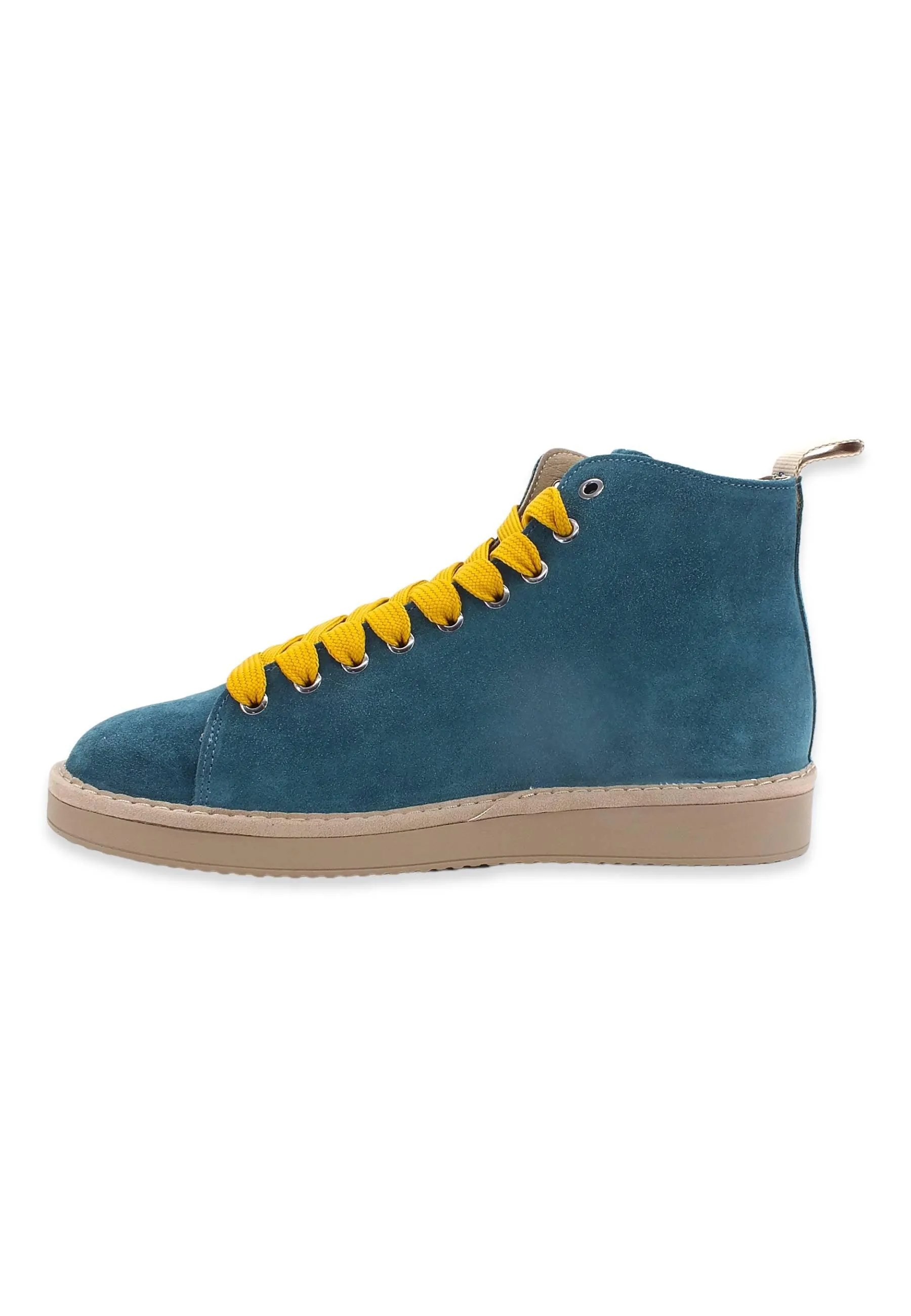 PAN CHIC Ankle Boot Sneaker Uomo Blu Petrol Yellow P01M1400200005