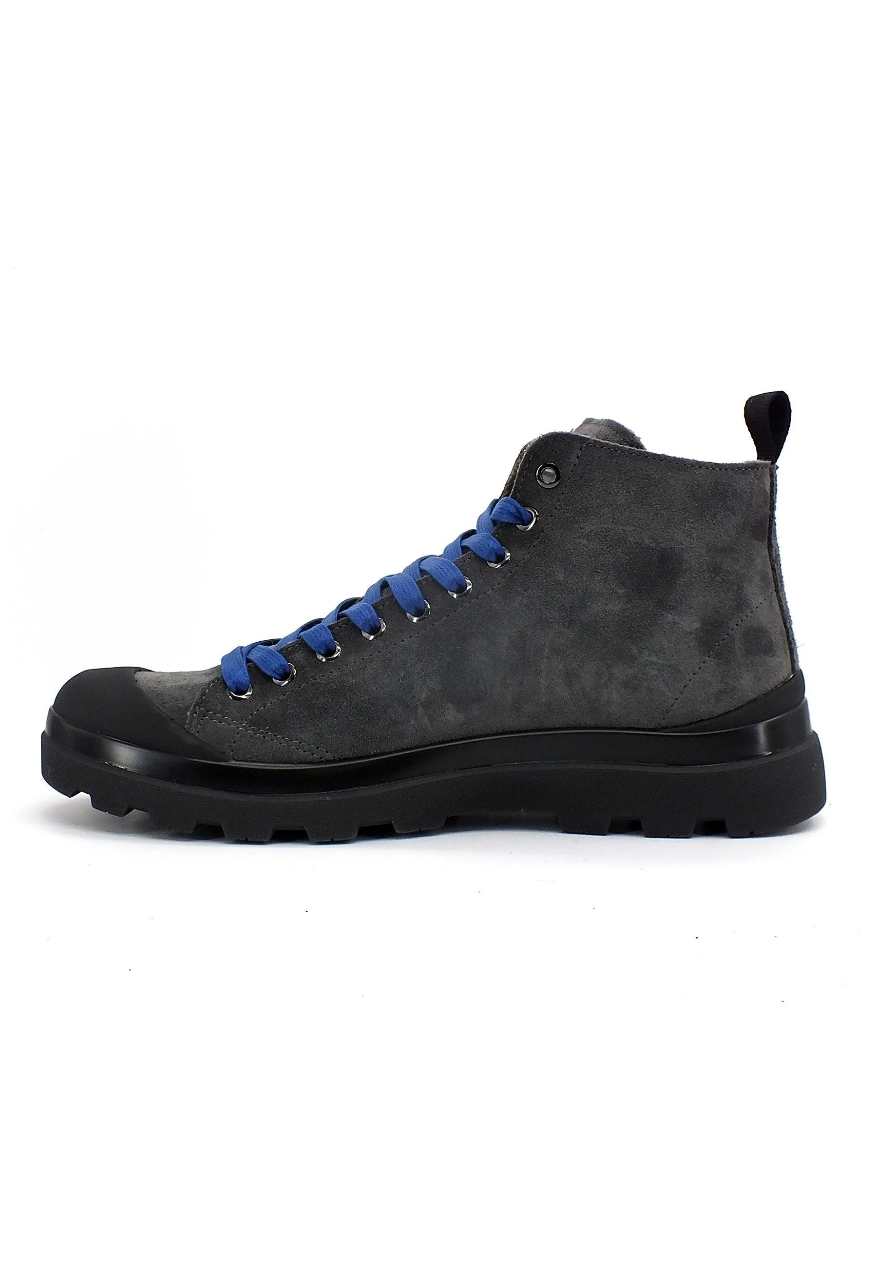 PAN CHIC Ankle Boot Stivaletto Uomo Anthracite Electric Blue P03M1503700017