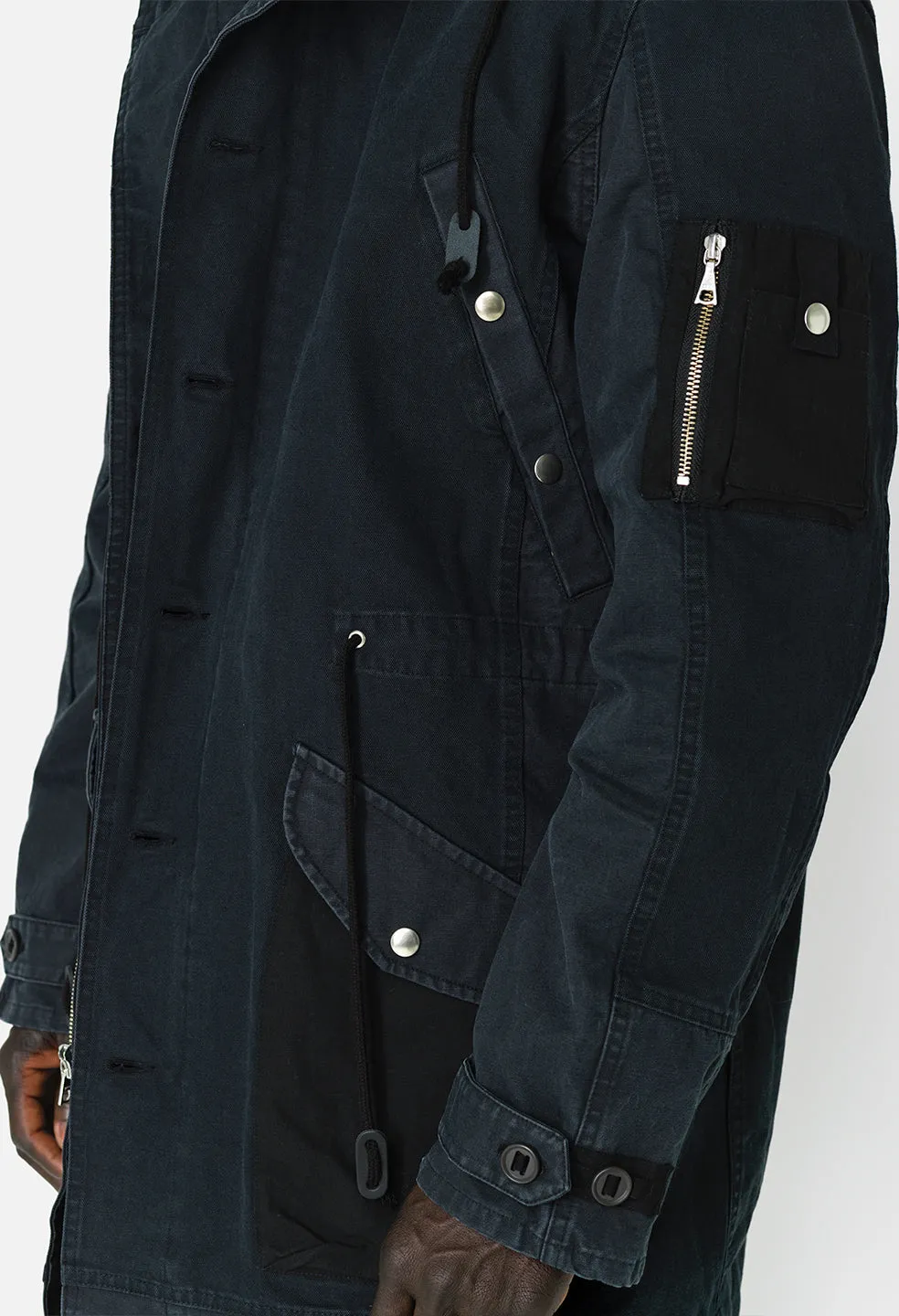 Paneled N-3B Jacket / Black