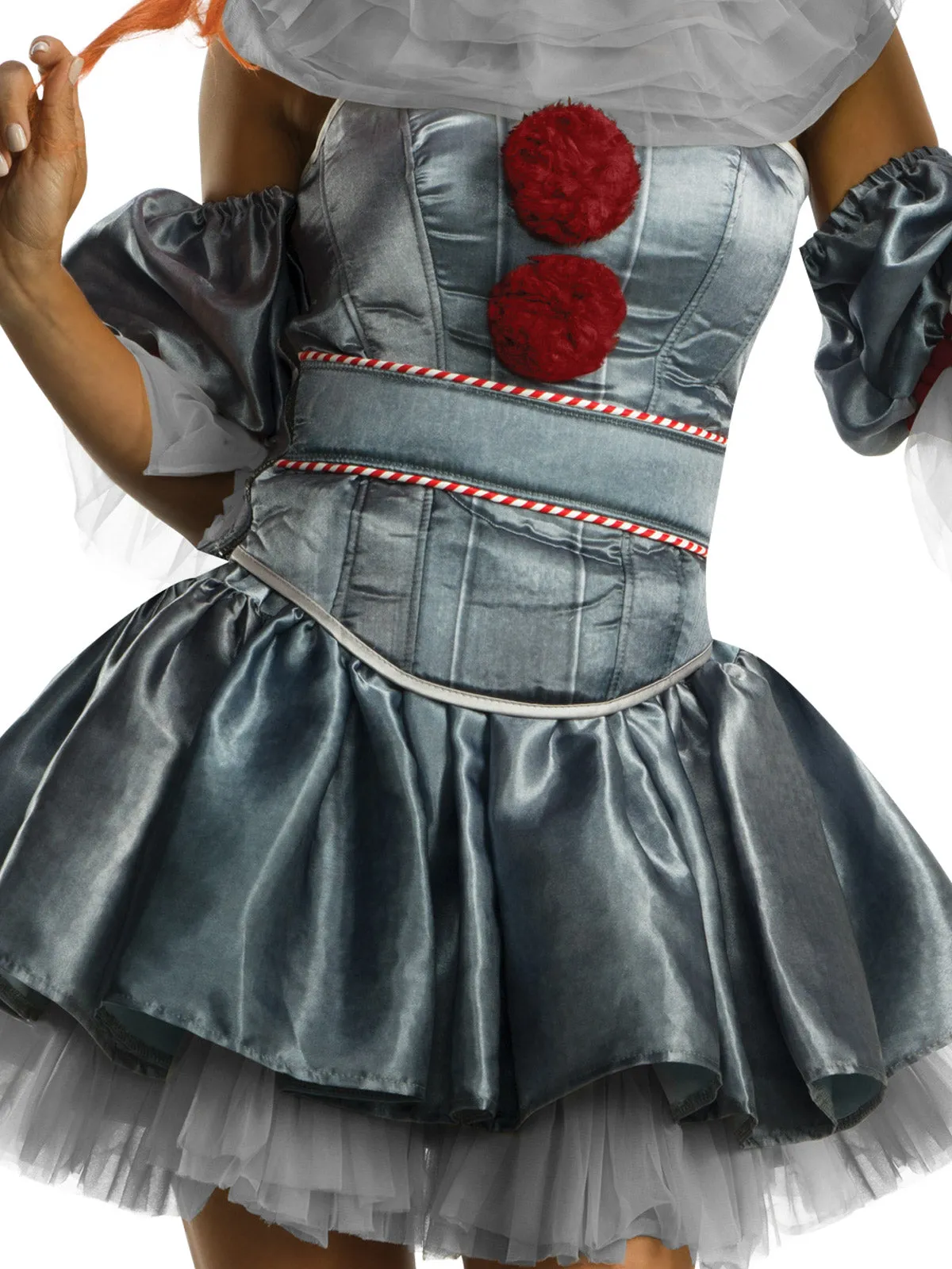 Pennywise Deluxe Womens Costume for Adults - Warner Bros IT Movie