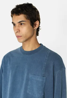 Reconstructed LS Tee / Washed Blue