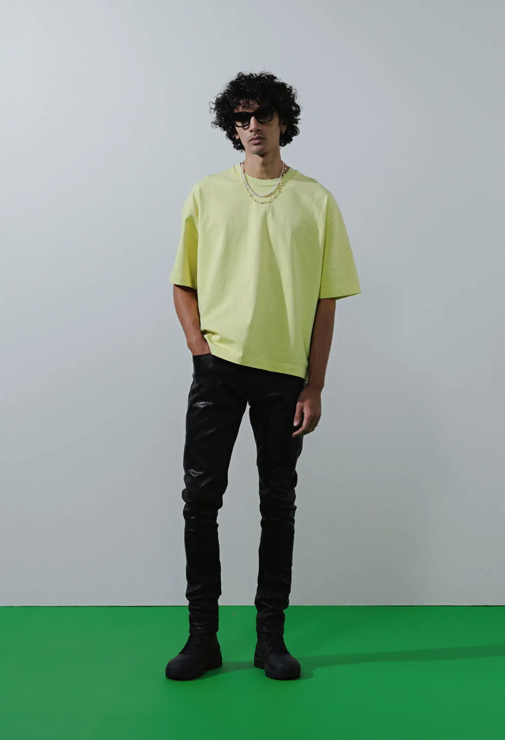 Replica Cropped Tee / Lemon