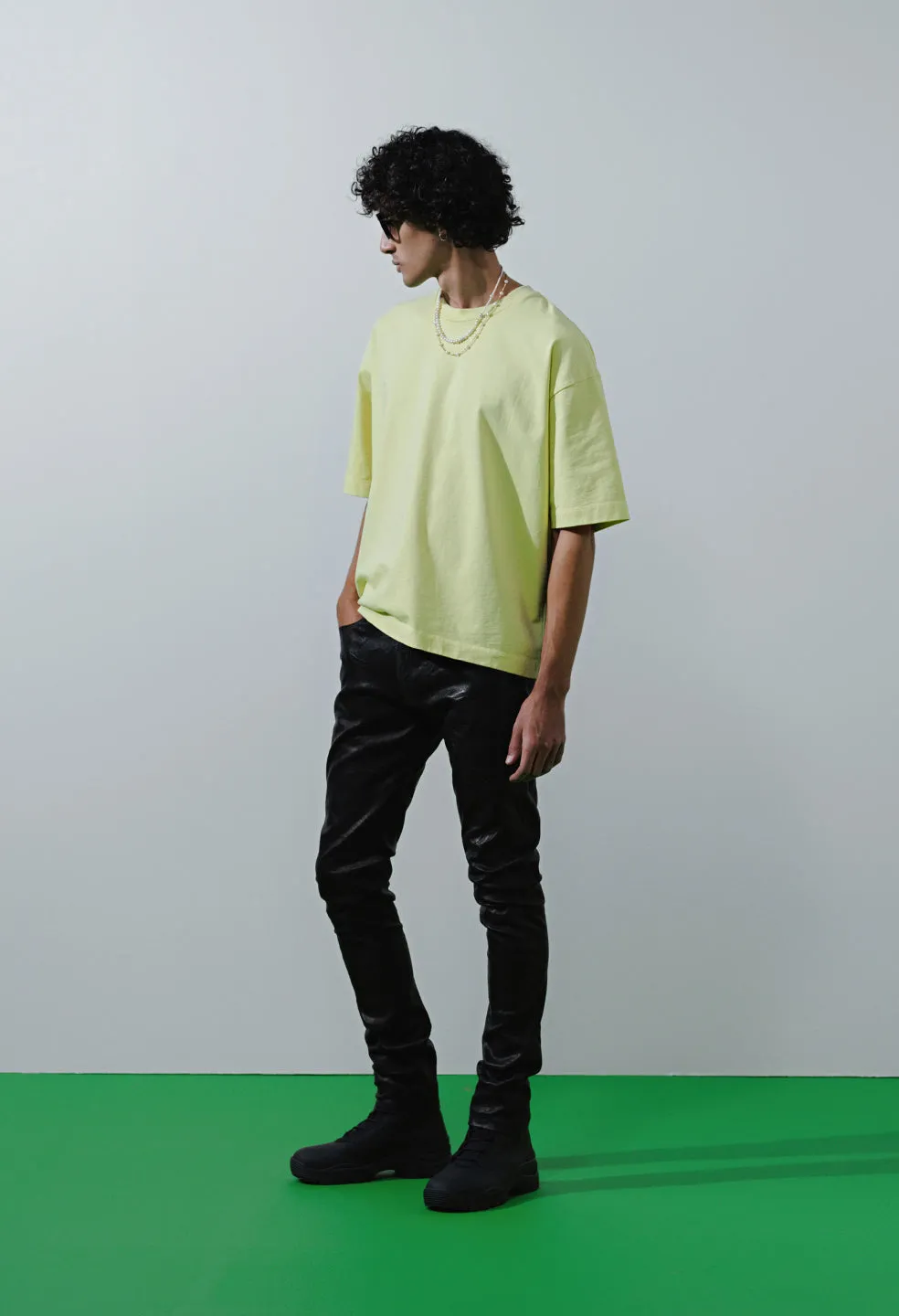 Replica Cropped Tee / Lemon