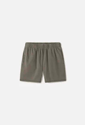 Reversed Jersey Shorts / Washed Army