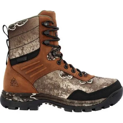 Rocky Men's Lynx 8" WP 400G Insulated Work Boot -Tan And White- RKS0593