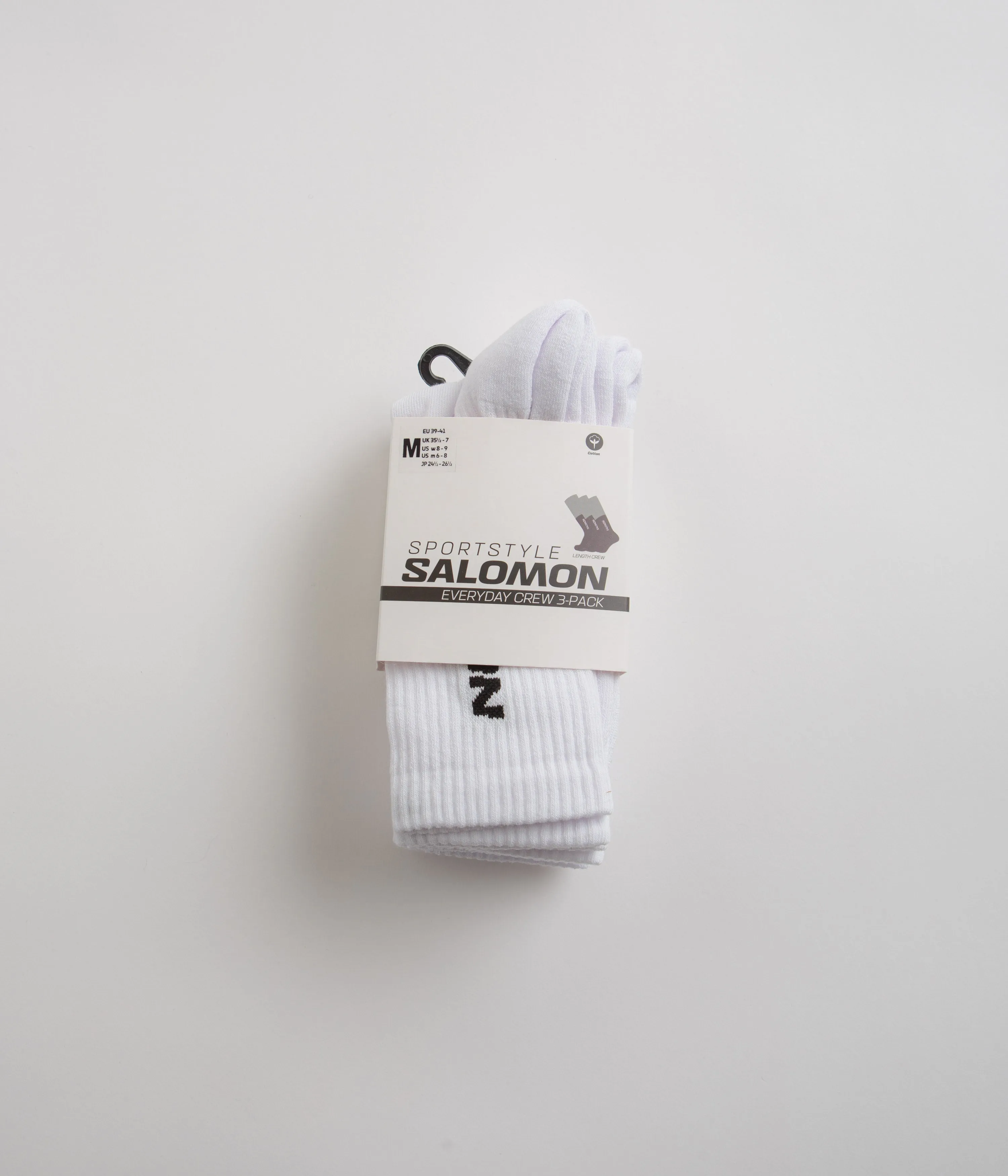 Salomon Everyday Crew Socks (3 Pack) - White / White / White