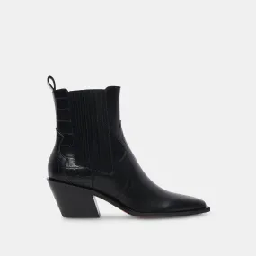 SENNA BOOTIES BLACK MULTI LEATHER - re:vita