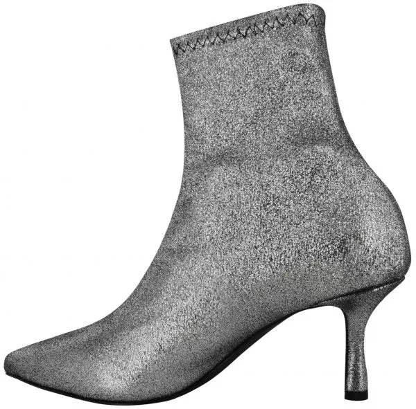 Senso Women's Qweene II Stretch Calf Leather Heel Boot - SILVER