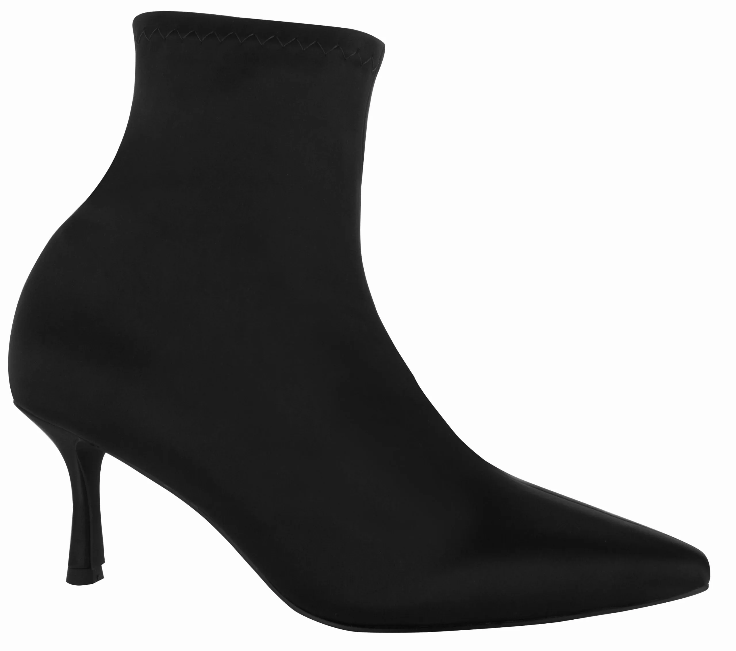 Senso Women's Qweene III Satin Stretch Heel Boot - BLACK