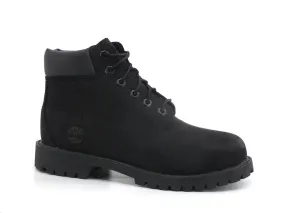 TIMBERLAND Waterproof Stivaletto Boot 6 Fori Nubuk Black TB012707