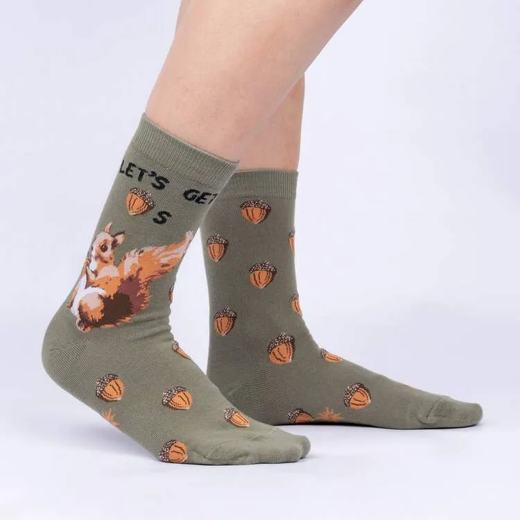 Women's Let's Get Nuts Crew Socks