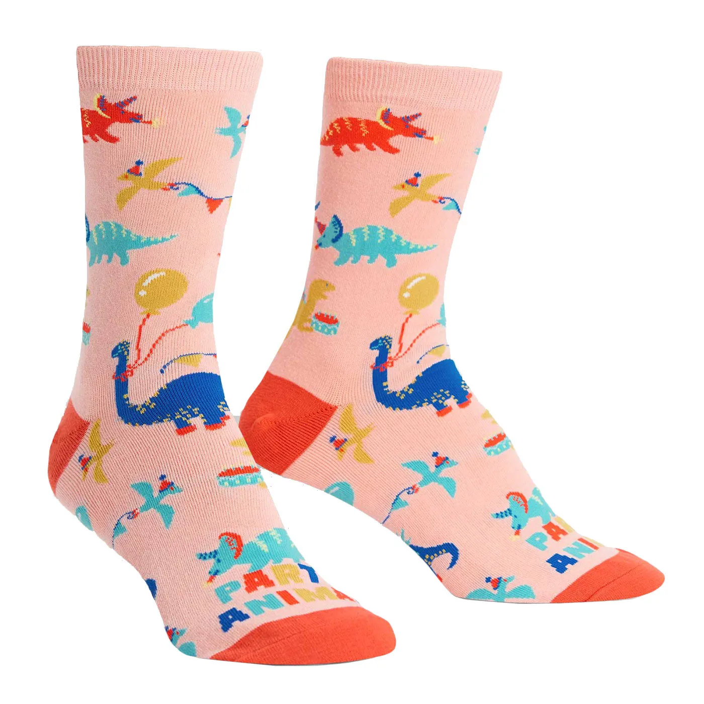 Women's Party Dinos Crew Socks