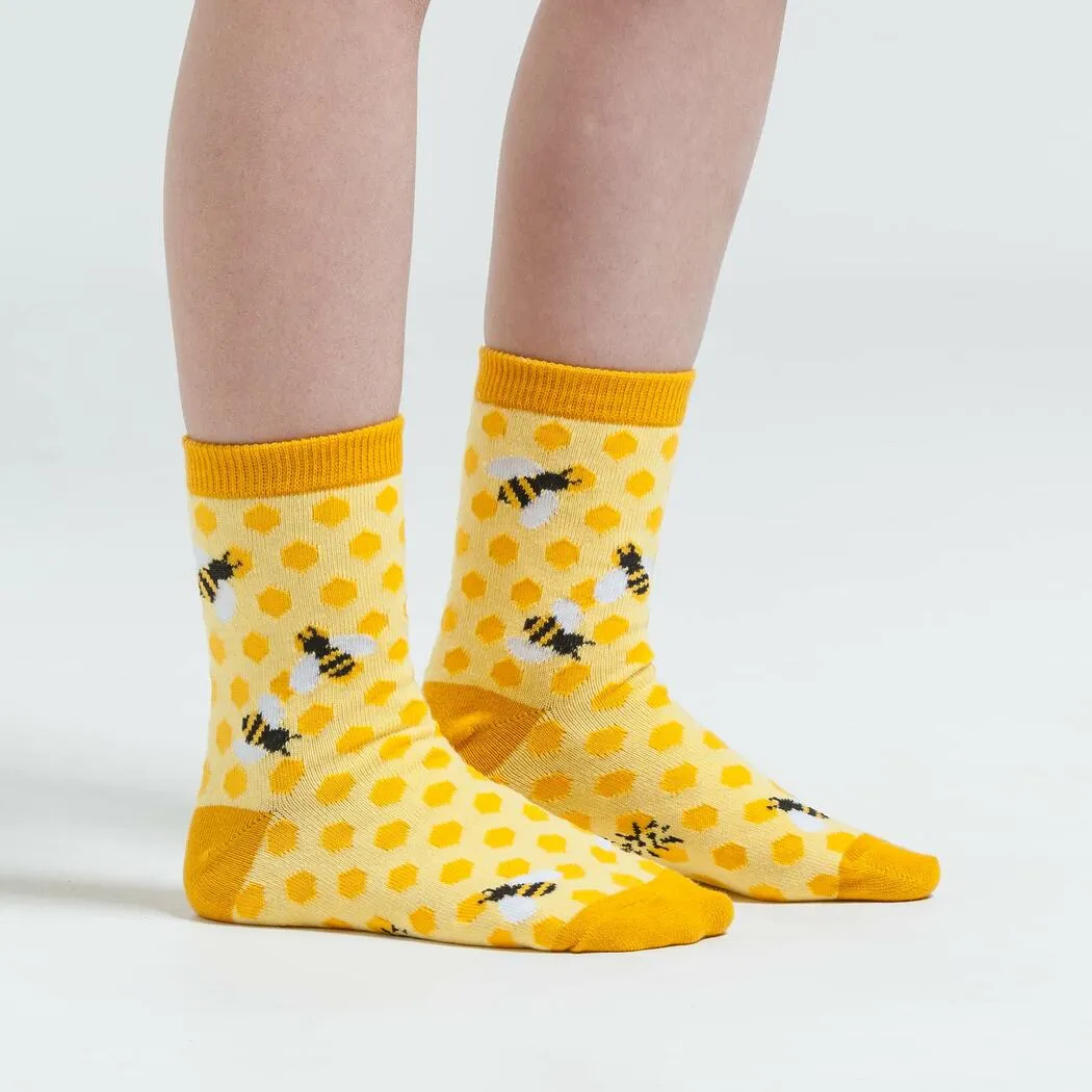 Youth Bee's Knees Crew Socks 3-Pack