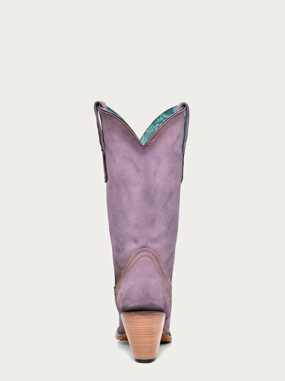 Z5204 - WOMEN'S LILAC LAMB POINTED TOE COWBOY BOOT