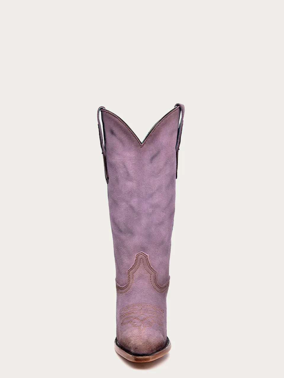 Z5204 - WOMEN'S LILAC LAMB POINTED TOE COWBOY BOOT