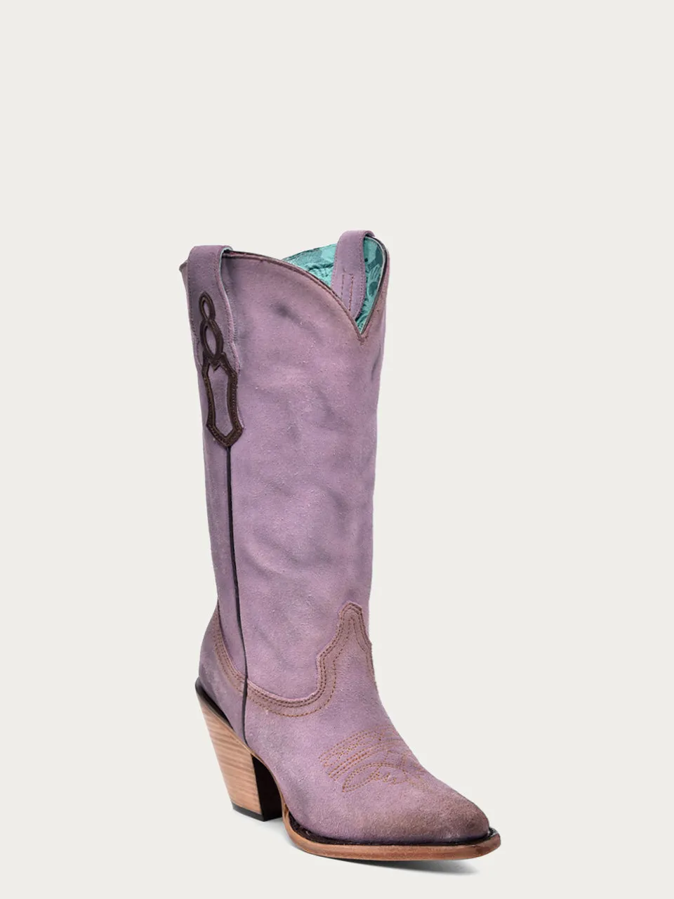 Z5204 - WOMEN'S LILAC LAMB POINTED TOE COWBOY BOOT