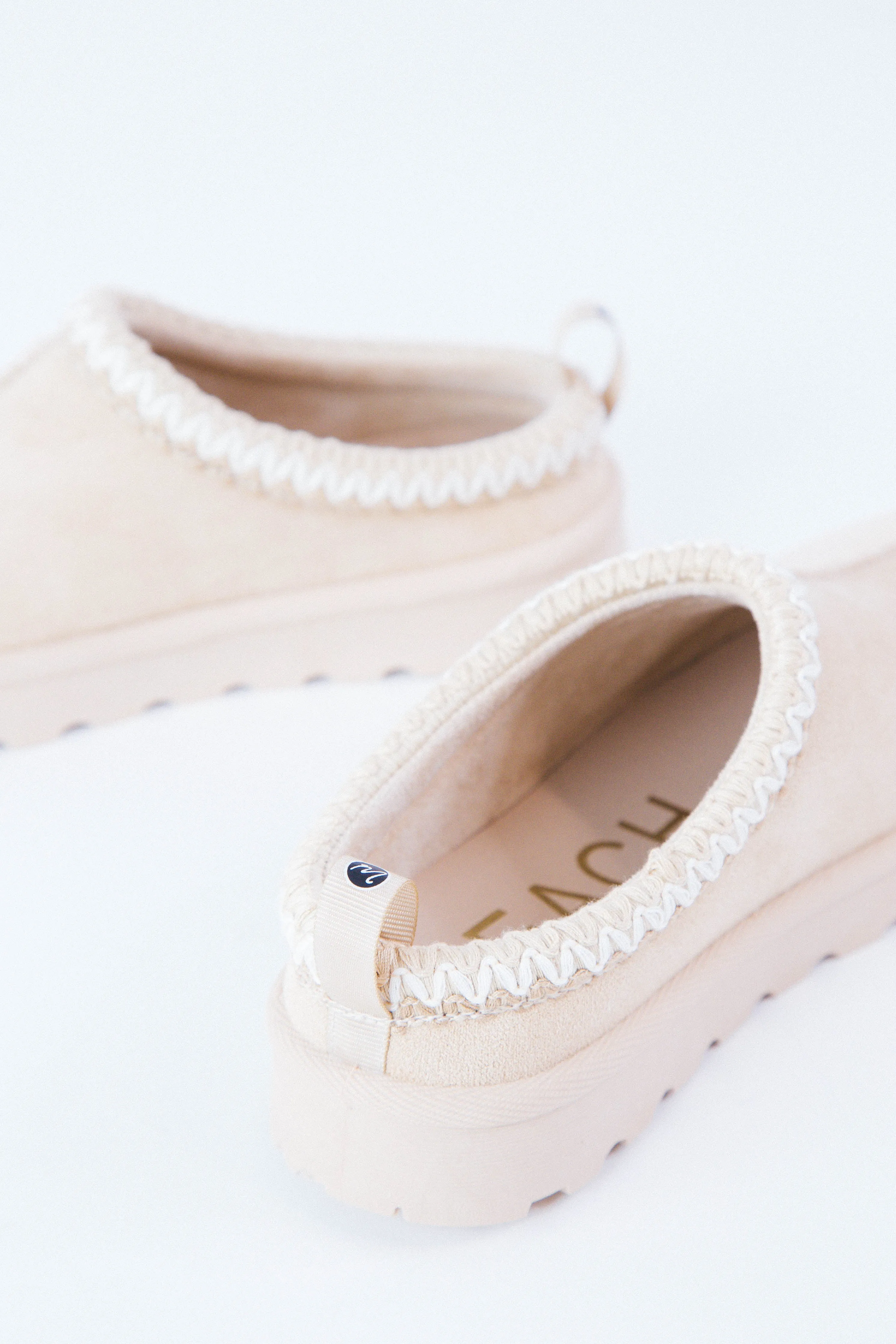 Zen Stitched Slippers, Natural | Beach by Matisse